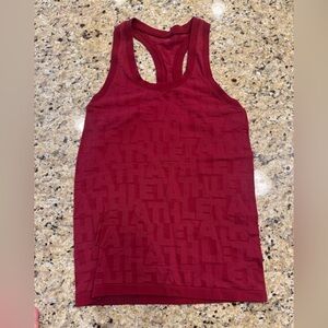 Athleta Women's Red sleeveless Top branded momentum tank size small